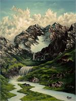 Sunlit Valley As Framed Poster