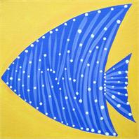 Blue Fish As Framed Poster