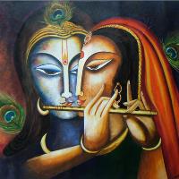 Divine Companions- Krishna And Radha