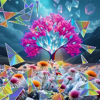 Crystal Tree Of Light