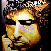 Bob Dylan Motorcycle Big Portrait