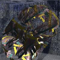 Paint Strokes In Cage