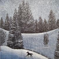 Snowscape With Horse