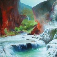 Down River From Havasu Falls Grand Canyon