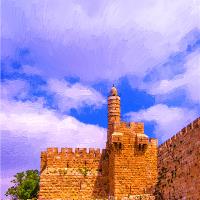 .David`s Tower-symbol Jerusalem.Israel