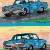 Classic 62' Chevy Nova II 383“ Muscle Car Twin View Original