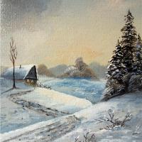 Fir Trees Winter Landscape