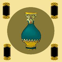 Blue And Gold Vase