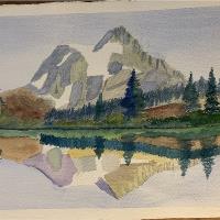 Mountain Watercolor 1