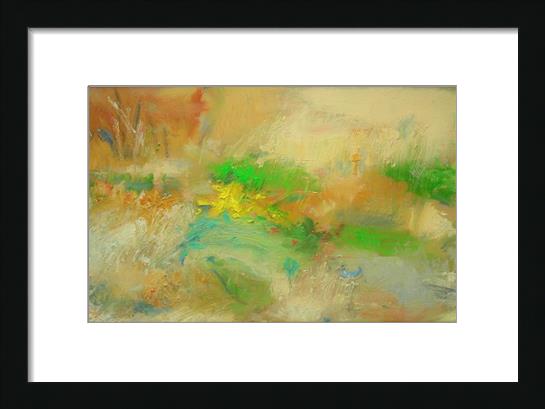 Outdoor Painting 2, (Flowers And Shrubbery, Sandy Beach, Lemba, Cyprus)