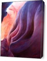 Composition In Purple And Orange - Gallery Wrap Plus