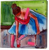 Myra Pink Dot Ballet - Gallery Wrap