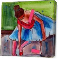 Myra Pink Dot Ballet - Gallery Wrap Plus