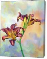 Abstract Pink Pastel Orchid - Gallery Wrap