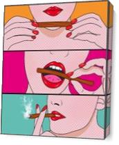 Smok Woman As Canvas