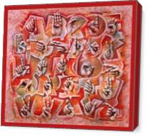 Sign Language Alphabet - Gallery Wrap