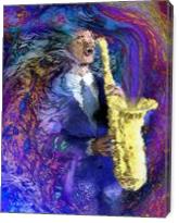 The Sax Player - Gallery Wrap