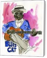 Blues Cat - Gallery Wrap