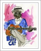 Blues Cat - No-Wrap