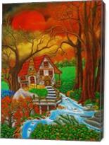 Old House On A River - Gallery Wrap