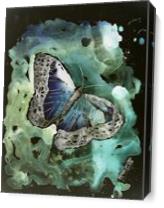 Digital Monarch Butterfly Painting As Canvas