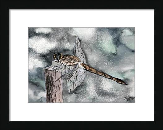Dragonfly Painting Art Print