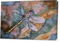 Dragonfly Painting Art Print - Gallery Wrap