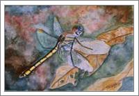 Dragonfly Painting Art Print - No-Wrap