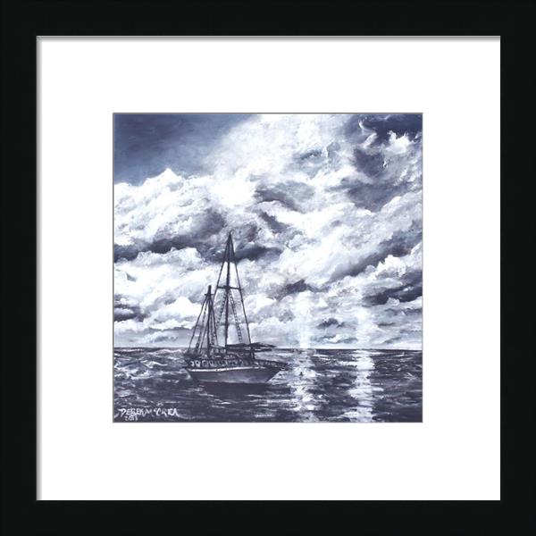 Sailboat Oil Painting Print