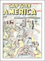 Captain America Versus Hitler Famous Retro Cover Comic Art - No-Wrap