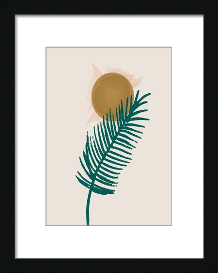 Palm Botanical Abstract