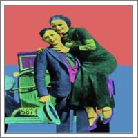Bonnie And Clyde Pop Art - No-Wrap