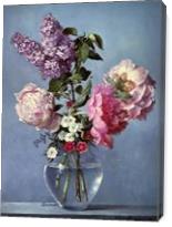 Peonies And Lilac - Gallery Wrap