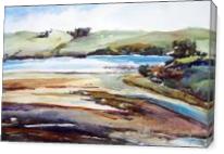 Tomales Bay Mud Flats - Gallery Wrap