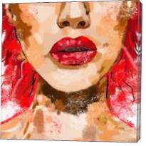 Red Lips - Gallery Wrap