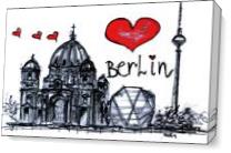I Love Berlin As Canvas