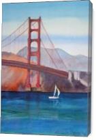 Golden Gate Bridge From Crissy Field - Gallery Wrap