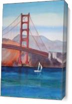 Golden Gate Bridge From Crissy Field As Canvas