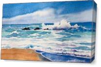 Wave Break As Canvas