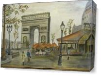 L'Arc De Triomphe Paris As Canvas