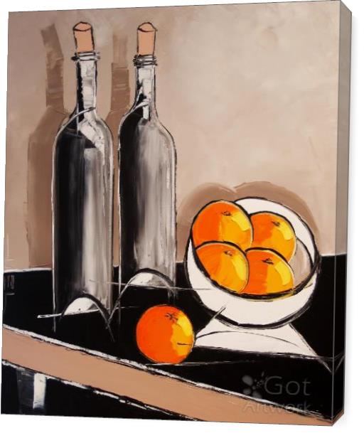 Bottles F Wine And Oranges Bottles F Wine And Oranges