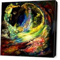 Space Odessy Lines Of Colors And Light In Spiral Wave Motion As Canvas