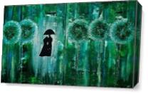 Emerald Rain Romance As Canvas