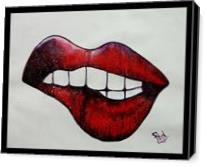 Oops Its Lips - Gallery Wrap