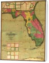 Map Of Florida (1829) - Standard Wrap