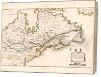 Map Of Canada (Nouvelle France) 1643 - Gallery Wrap