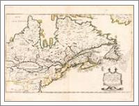 Map Of Canada (Nouvelle France) 1643 - No-Wrap