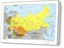 Soviet Union Administrative Divisions Map (1983) - Gallery Wrap Plus