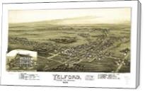 Aerial View Of Telford, Pennsylvania (1894) - Gallery Wrap