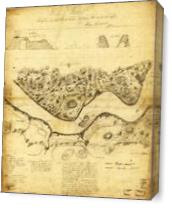 Original West Point Survey Map October 24th-27th 1783 As Canvas